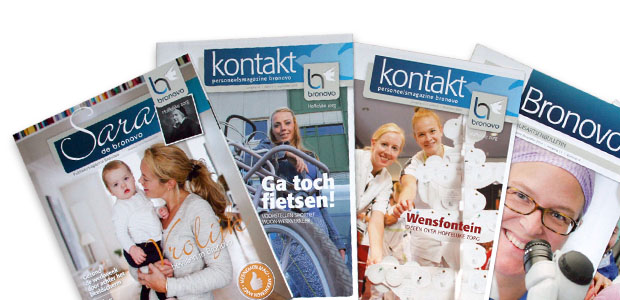 Bronovo personeelsmagazine, patientenmagazine en huisartsenbulletin